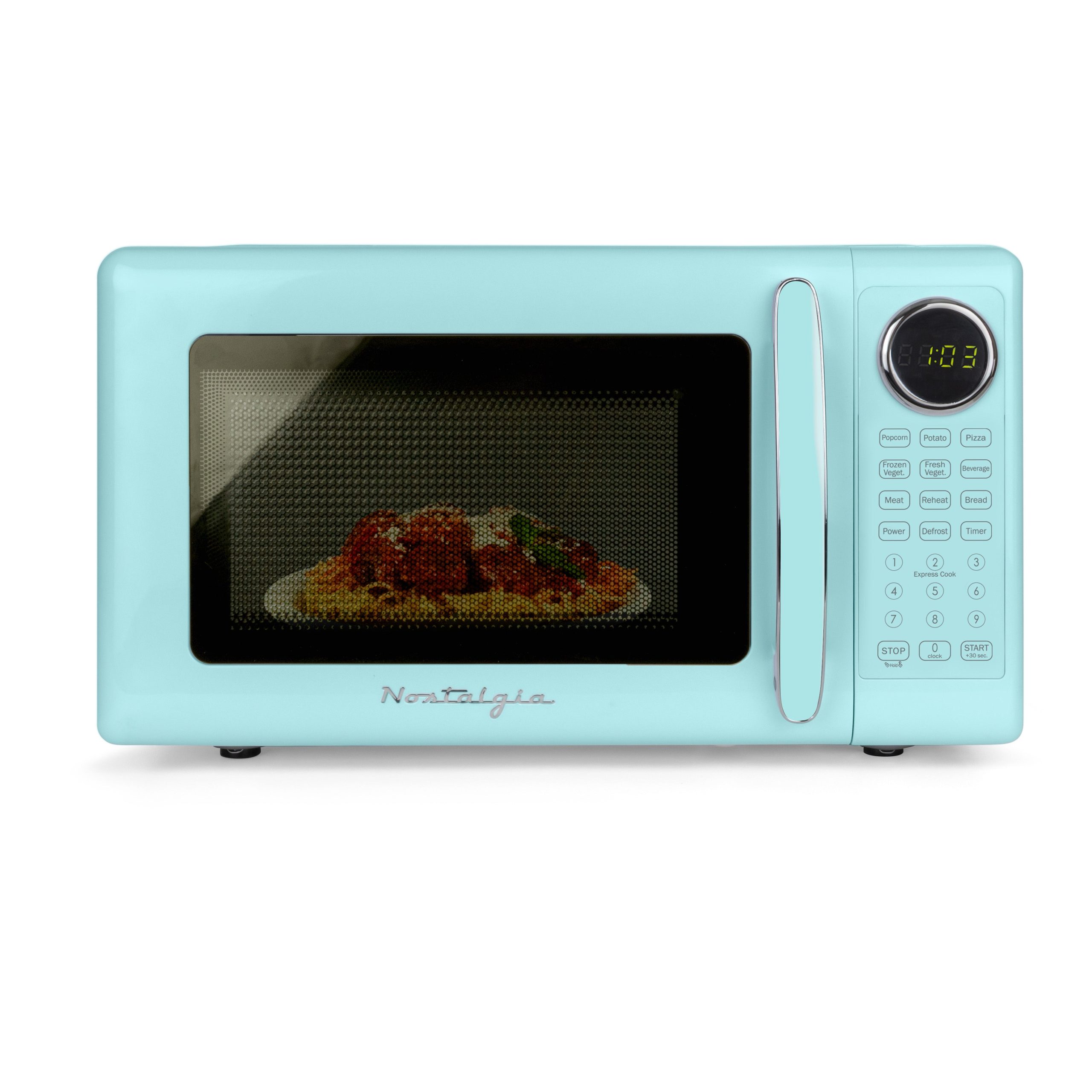 Nostalgia Retro 700W Microwave Oven – 0.7 Cu Ft Capacity - Image 2