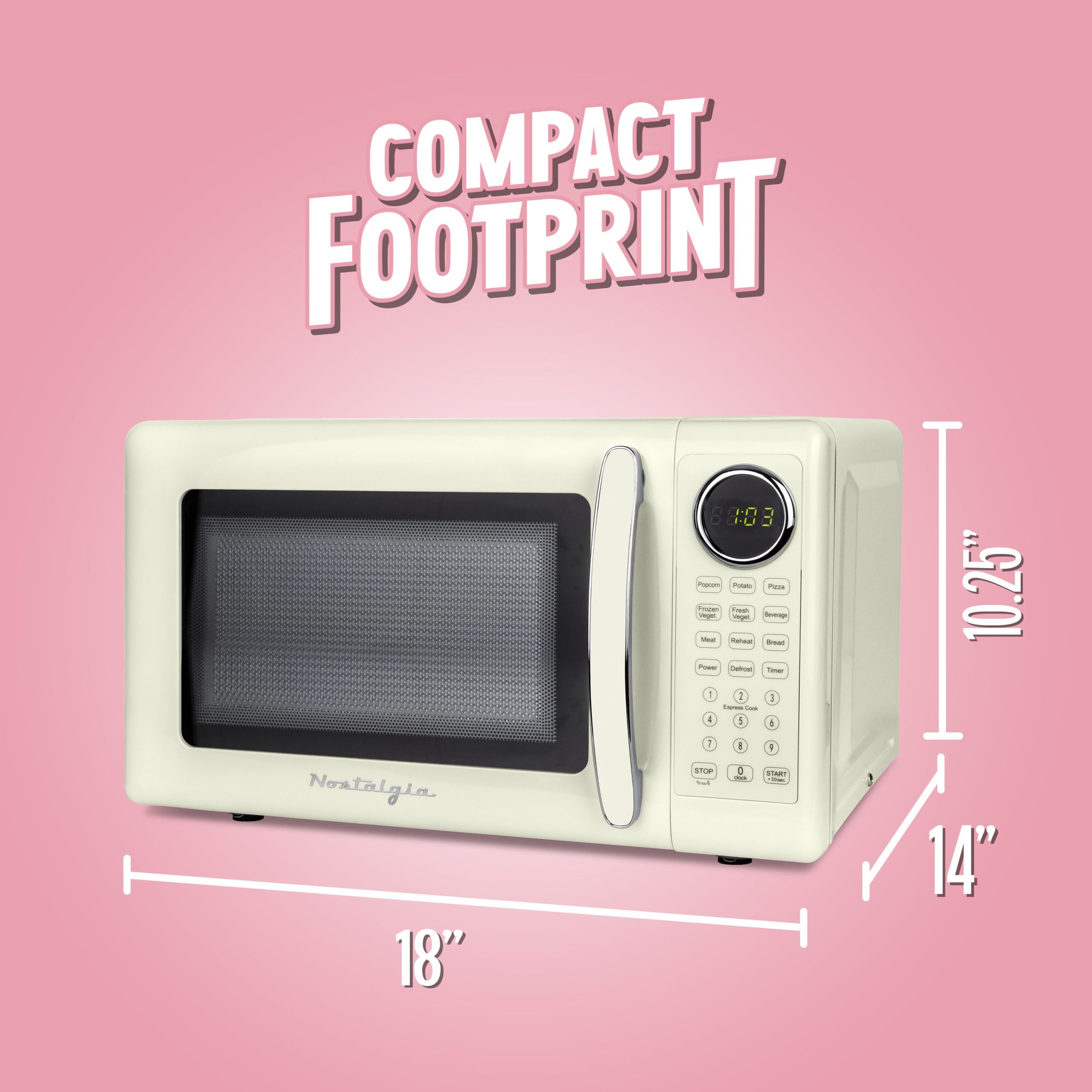 Nostalgia Retro 700W Microwave Oven – 0.7 Cu Ft Capacity - Image 12