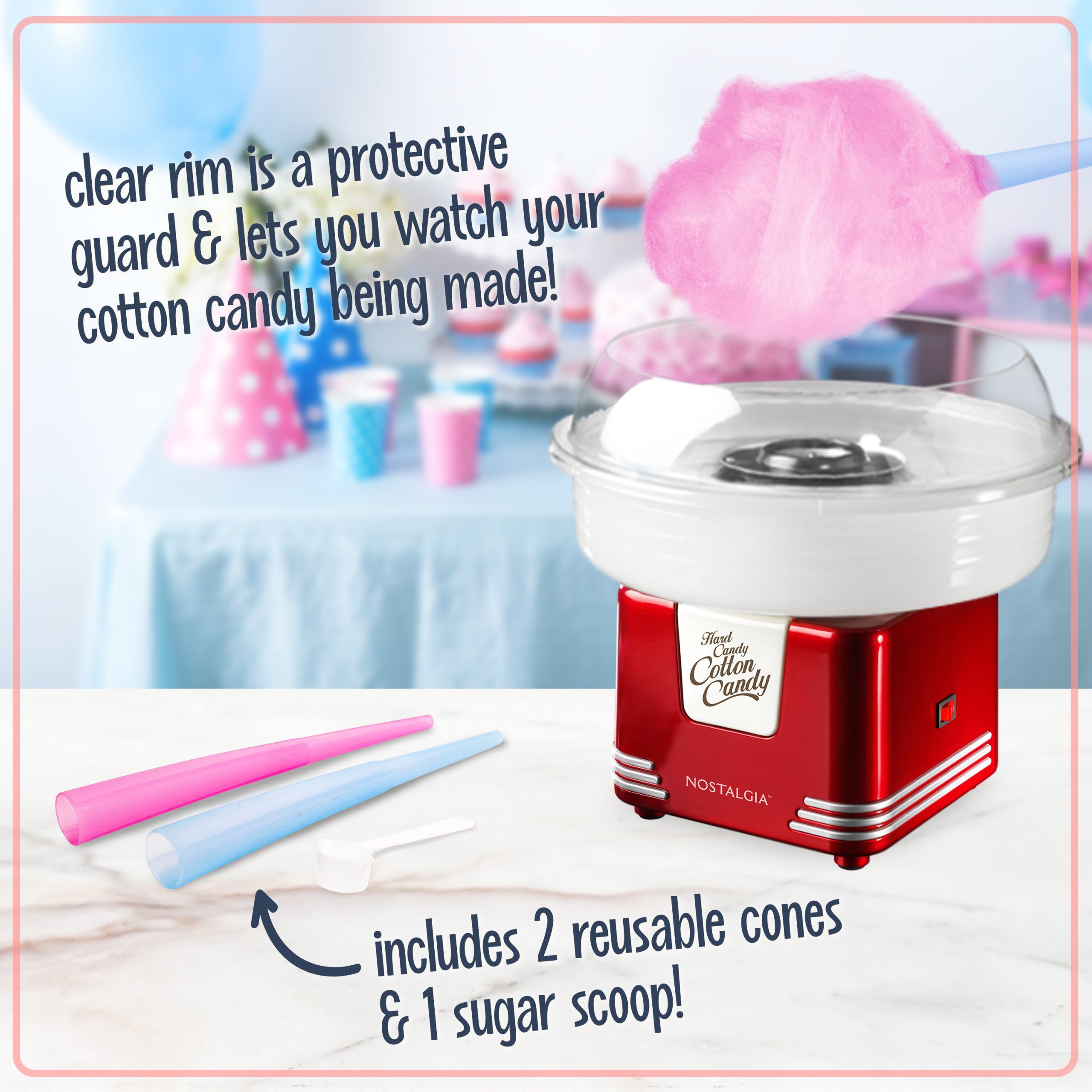Retro Hard Candy Cotton Candy Maker - Image 3