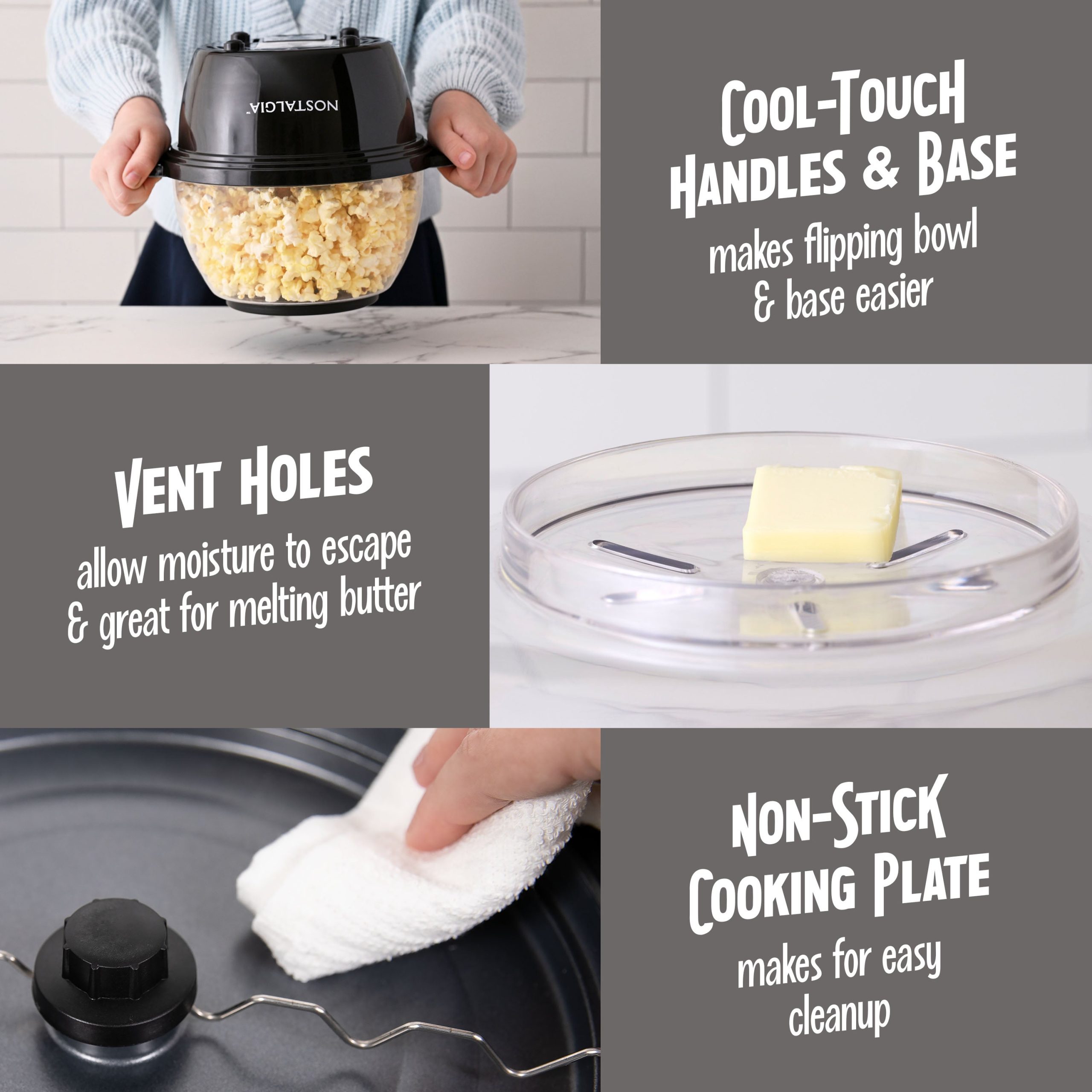 Nostalgia Classic Electric Stirring Popcorn Maker. Makes 8 Cups - Image 6