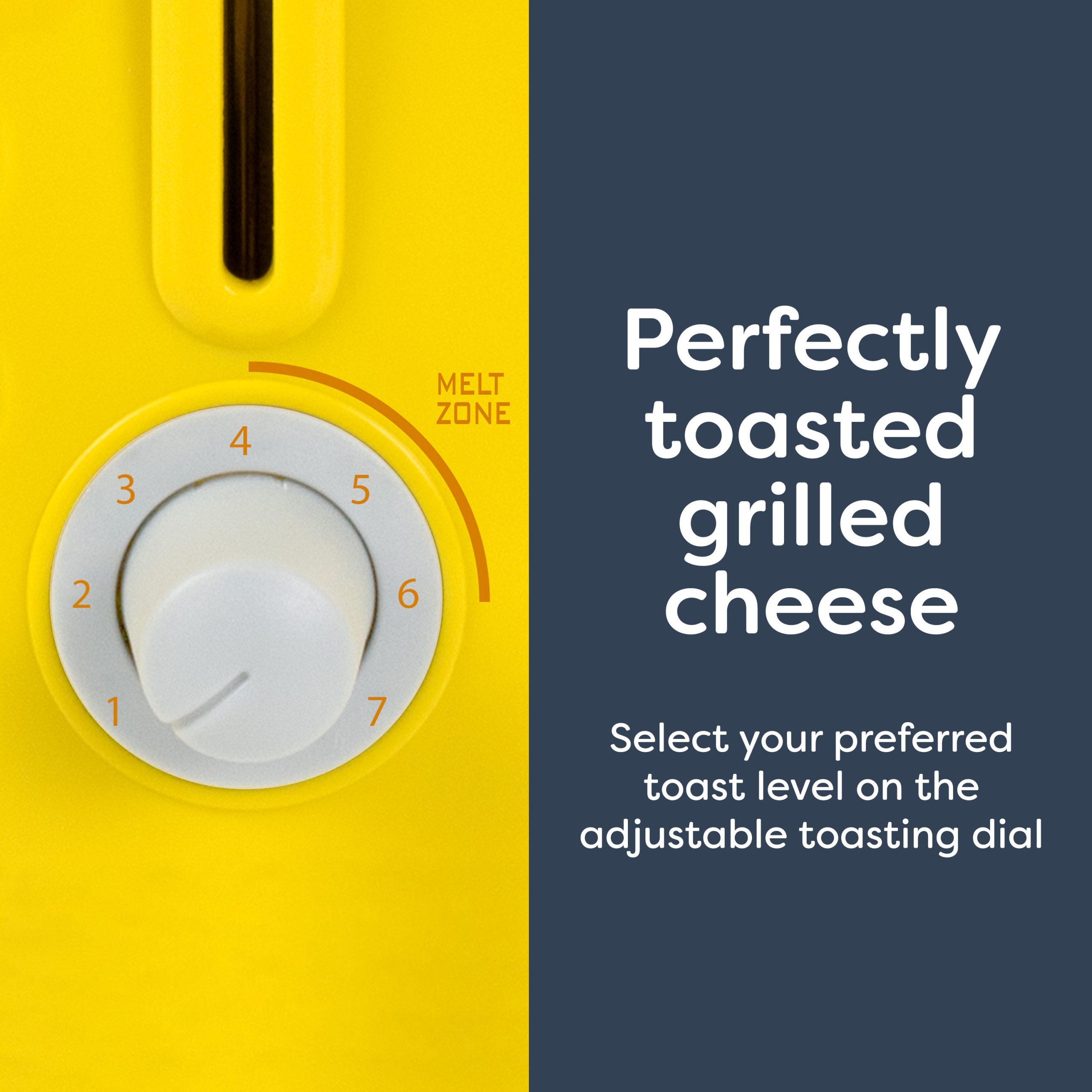 Grilled Cheese Toaster with Easy-Clean Toaster Baskets and Adjustable Toasting Dial - Image 5