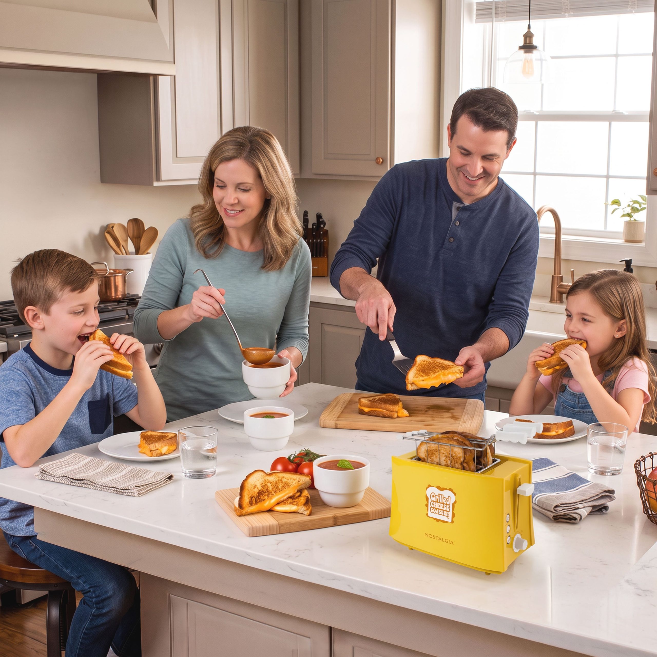Grilled Cheese Toaster with Easy-Clean Toaster Baskets and Adjustable Toasting Dial - Image 7