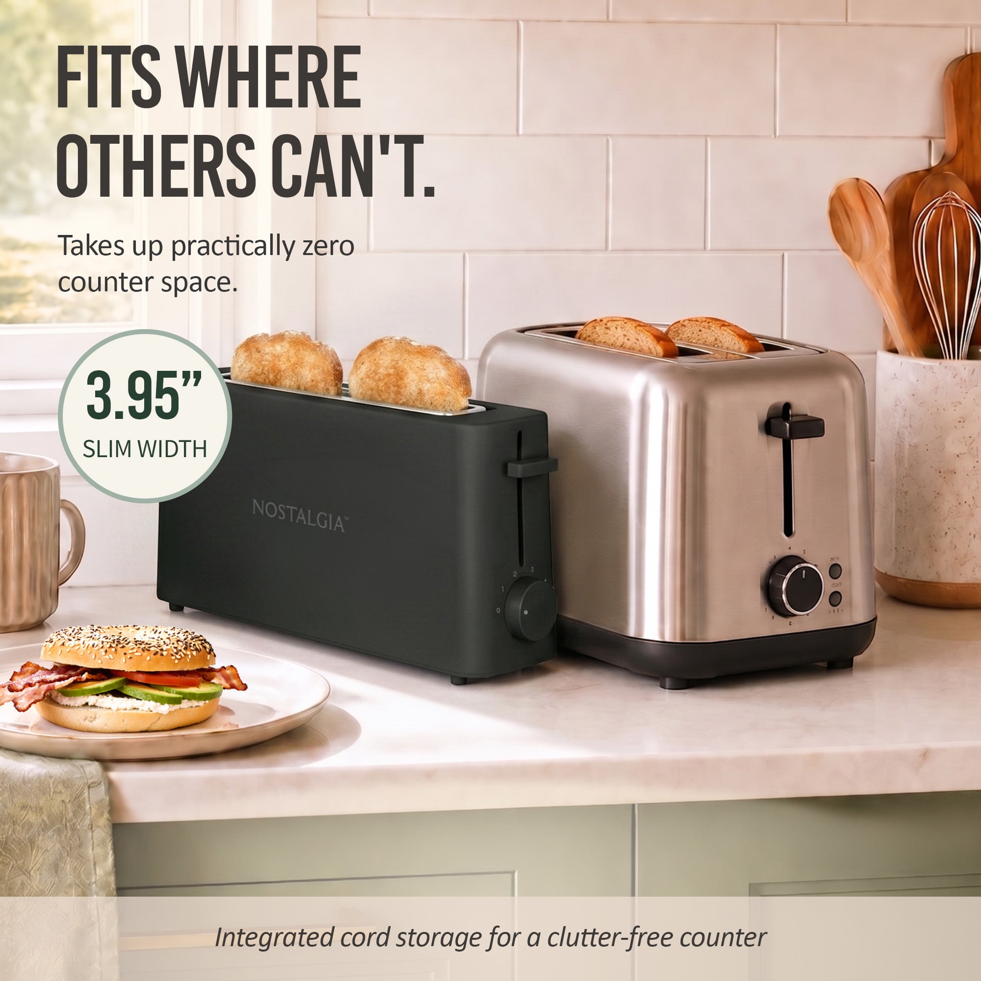 Slim 2-Slice Space-Saving Toaster - Image 4