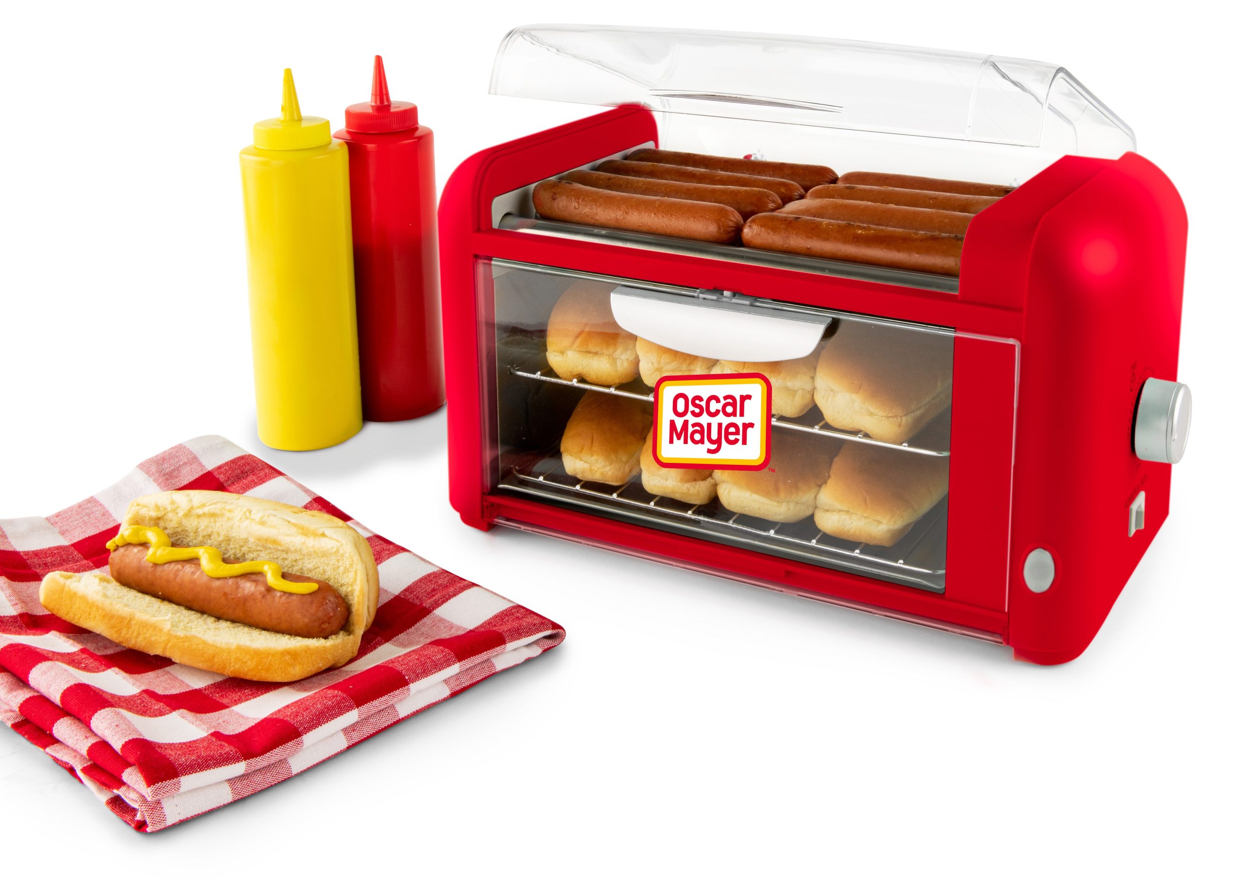 Oscar Mayer Hot Dog Roller & Bun Warmer. Red