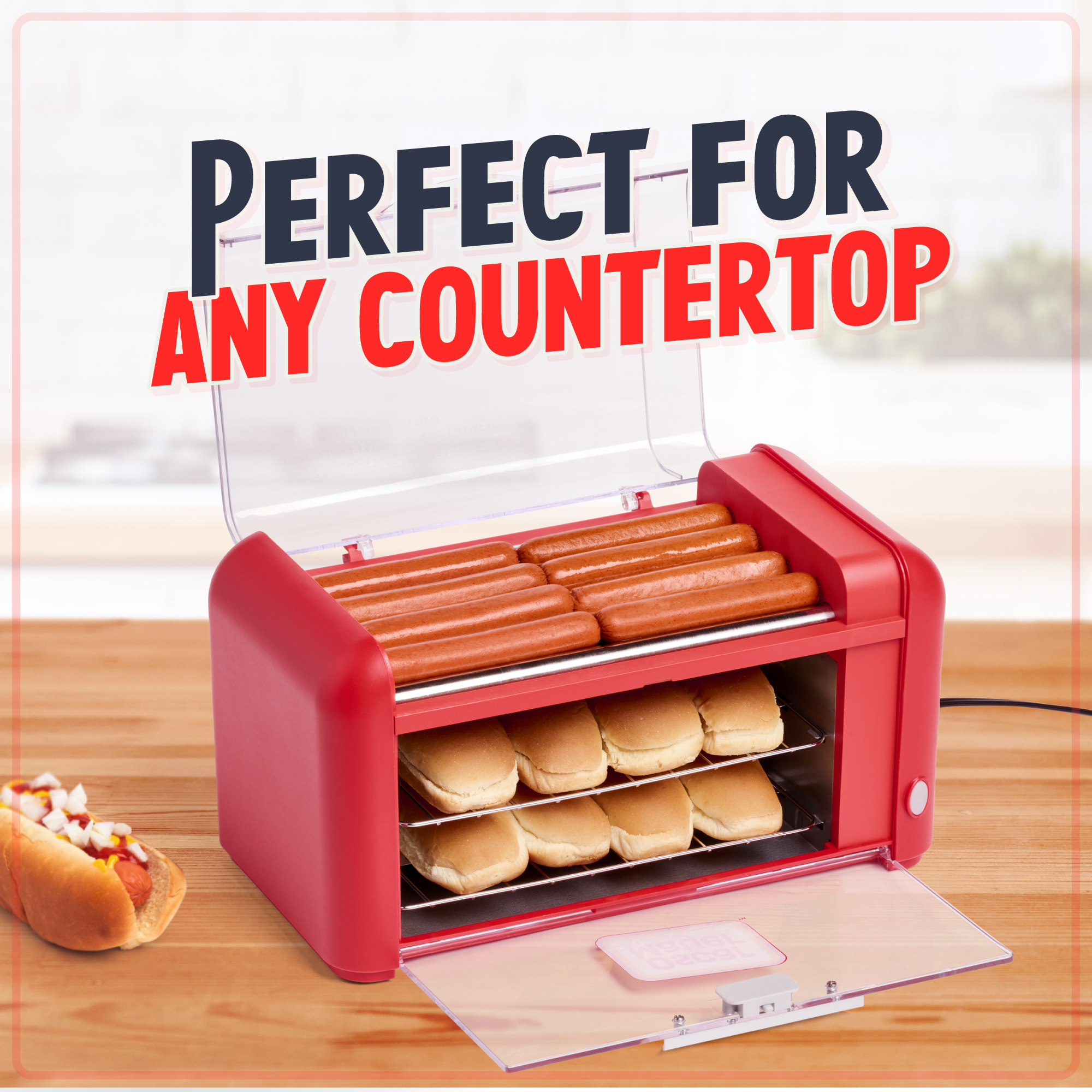 Oscar Mayer Hot Dog Roller & Bun Warmer. Red - Image 4