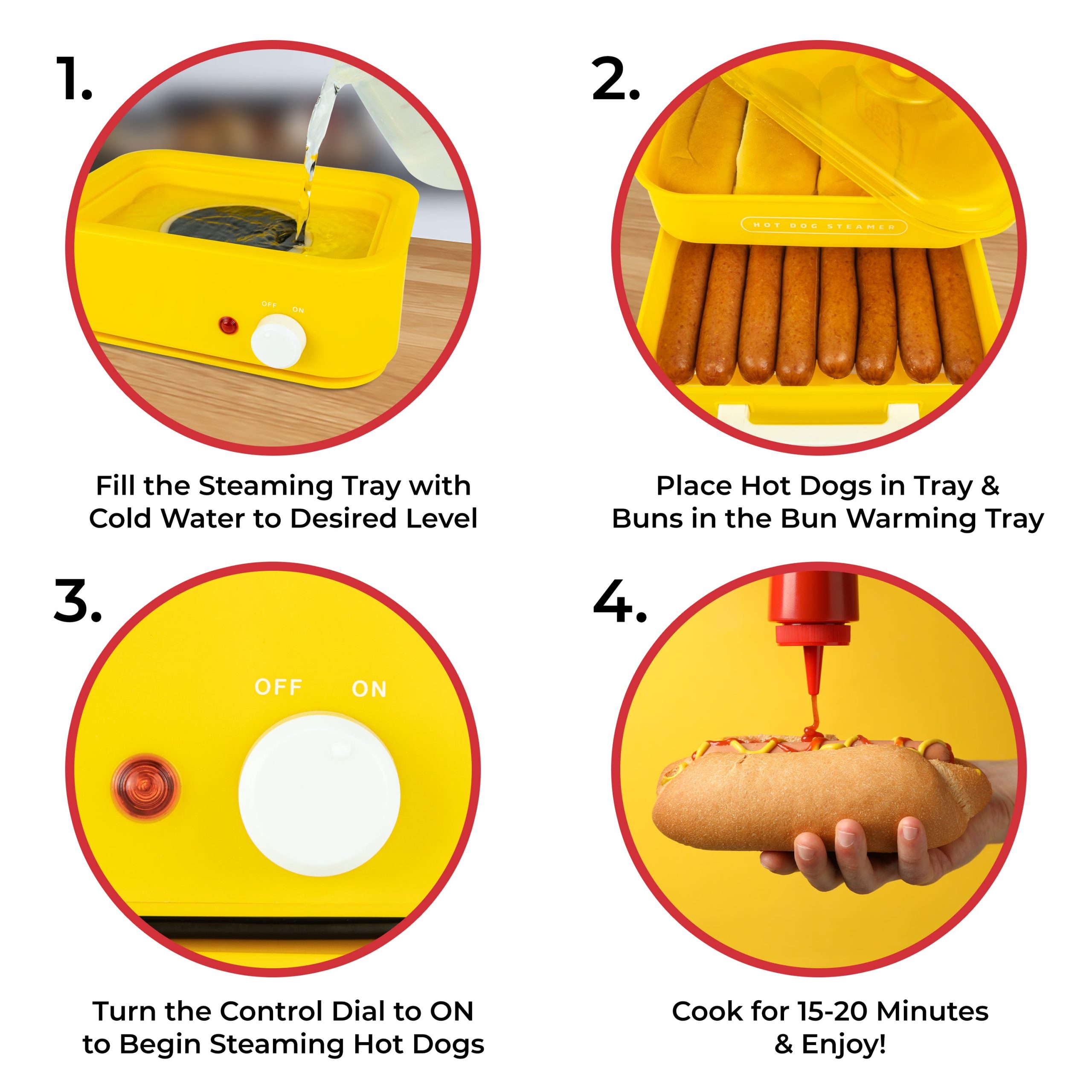 Oscar Mayer Hot Dog Steamer and Bun Warmer - Image 4