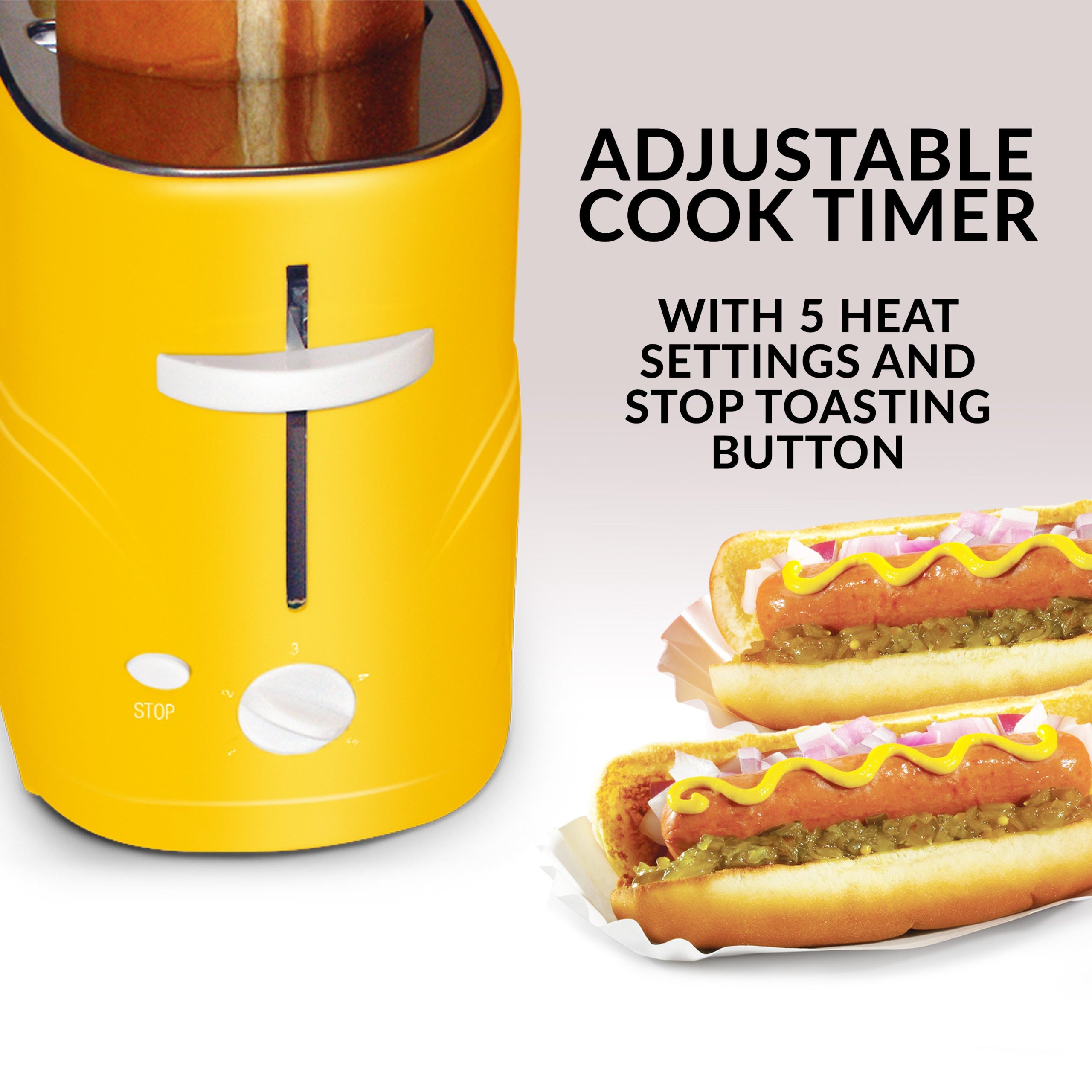 Oscar Mayer 2 Slot Hot Dog and Bun Toaster with Mini Tongs - Image 8