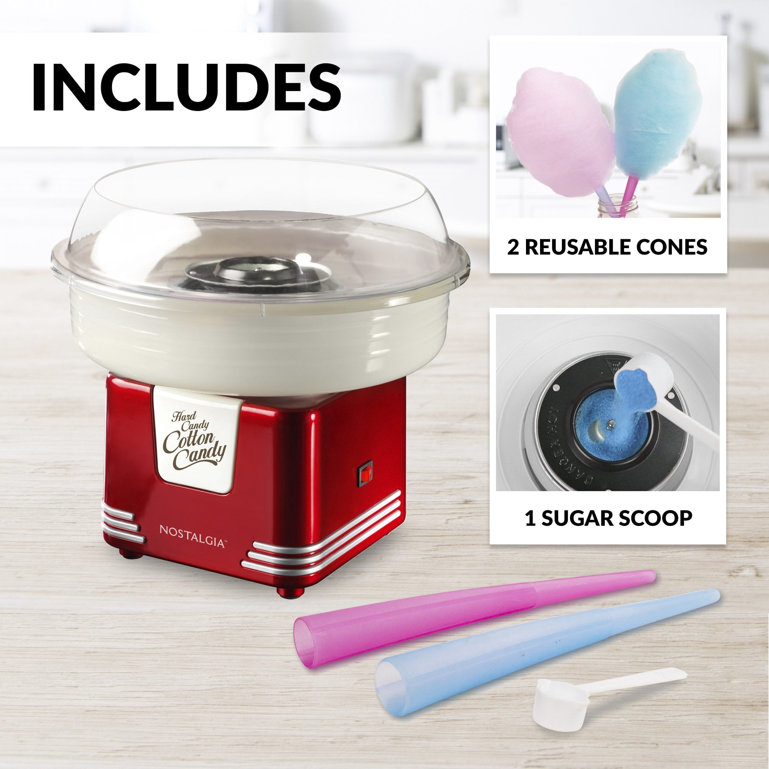 Retro Hard Candy Cotton Candy Maker - Image 3