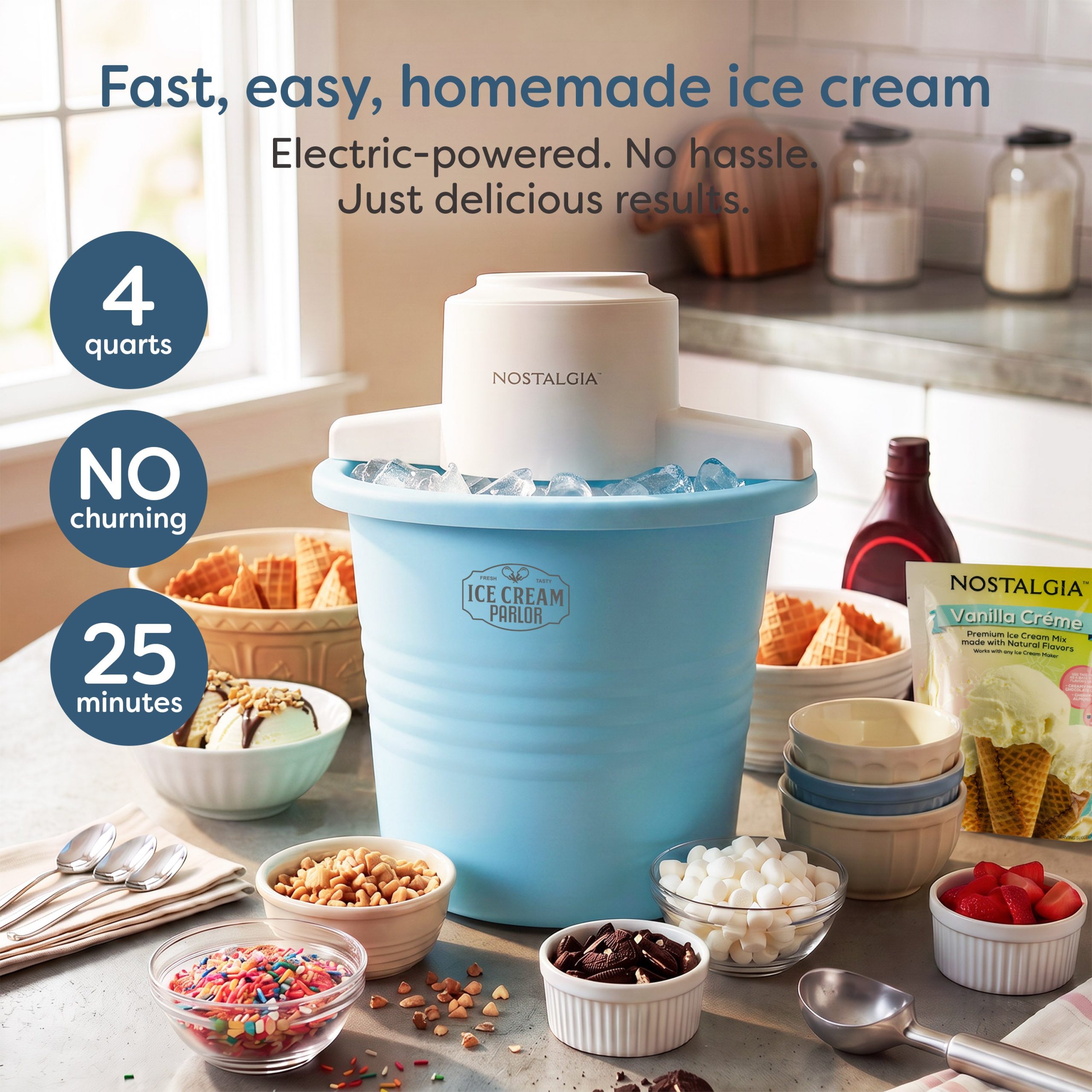 4-Quart Electric Ice Cream Maker - Image 3