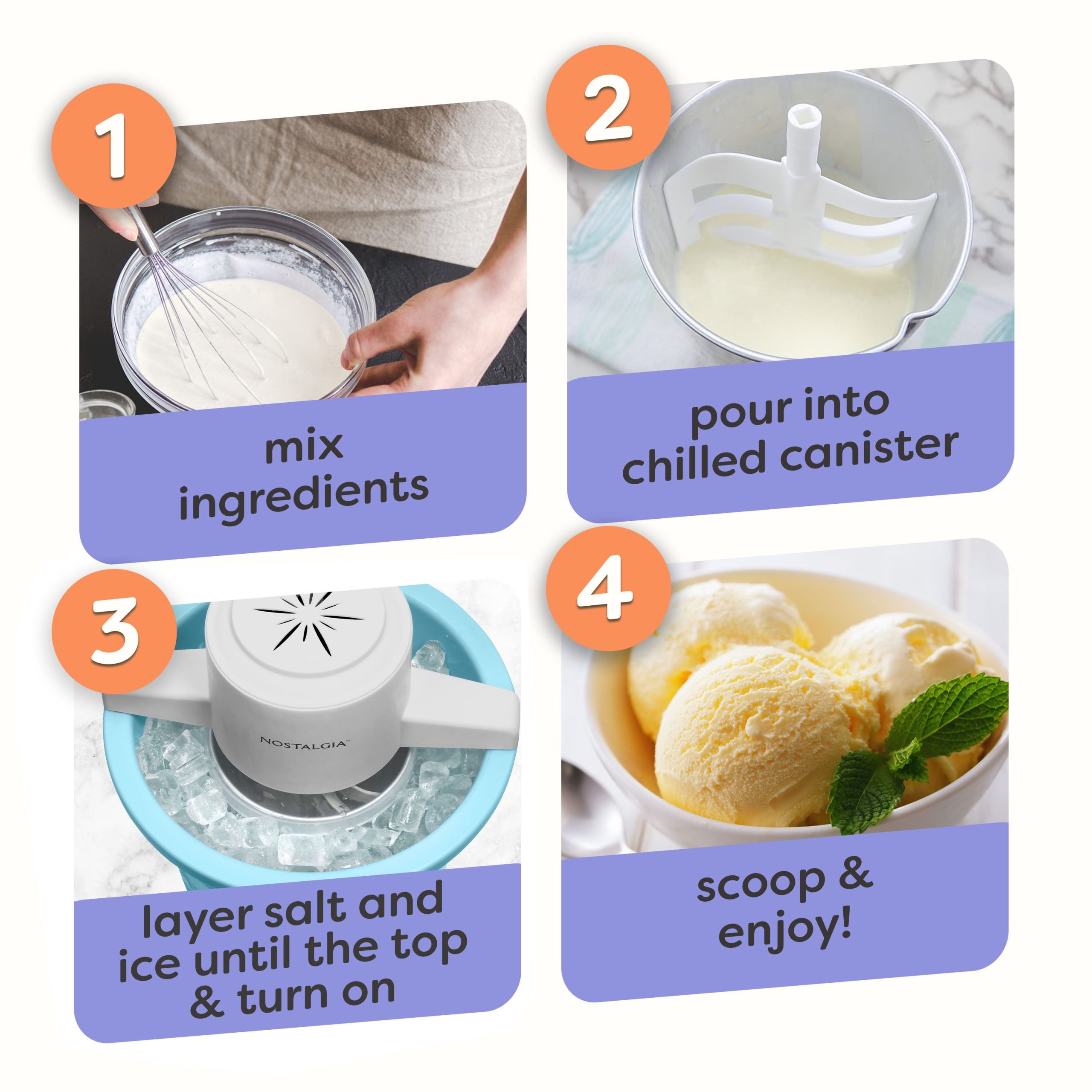 4-Quart Electric Ice Cream Maker - Image 4