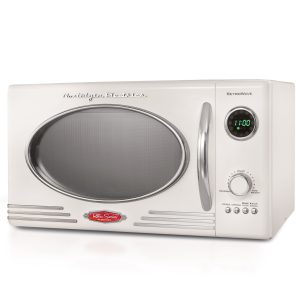 Retro 0.9 Cubic Foot 800-Watt Countertop Microwave Oven - Ivory. RMO4IVY