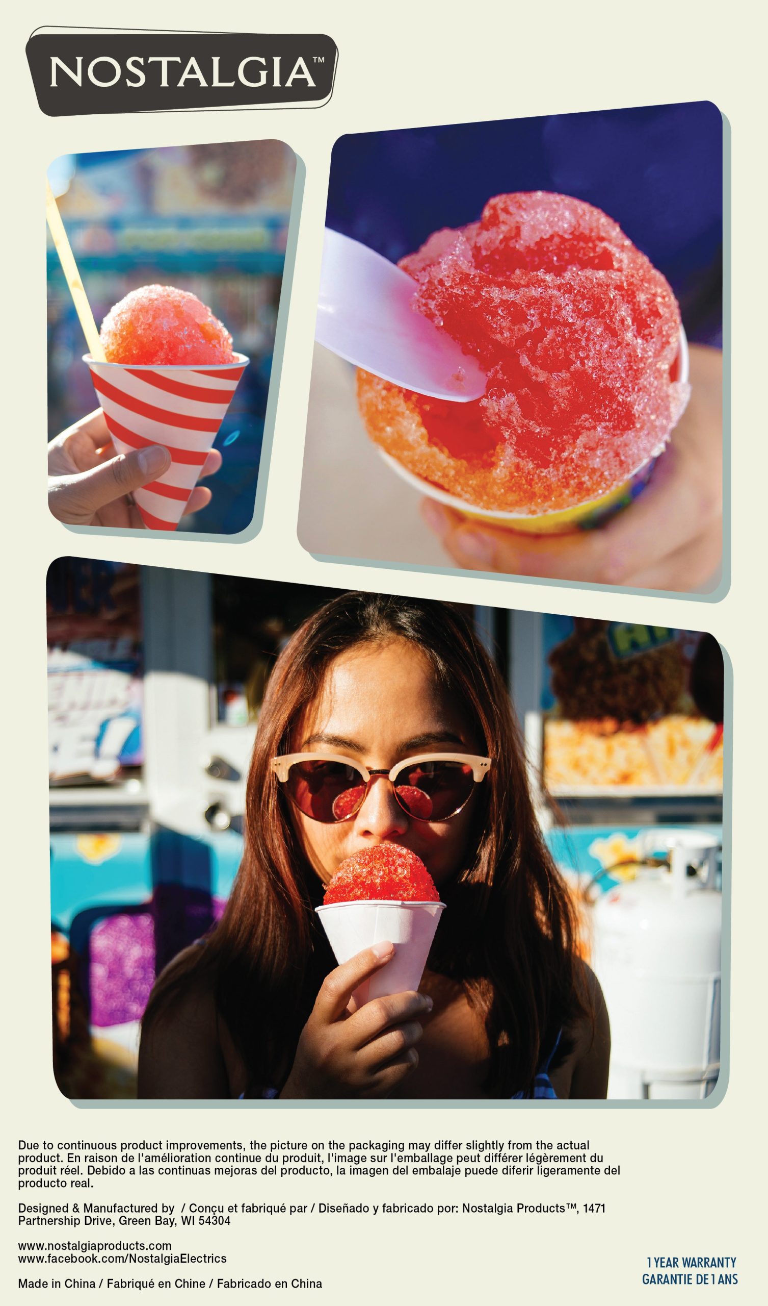 Nostalgia Retro Single Snow Cone Maker. Red - Image 4
