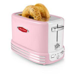 Retro 2-Slice Toaster. Pink