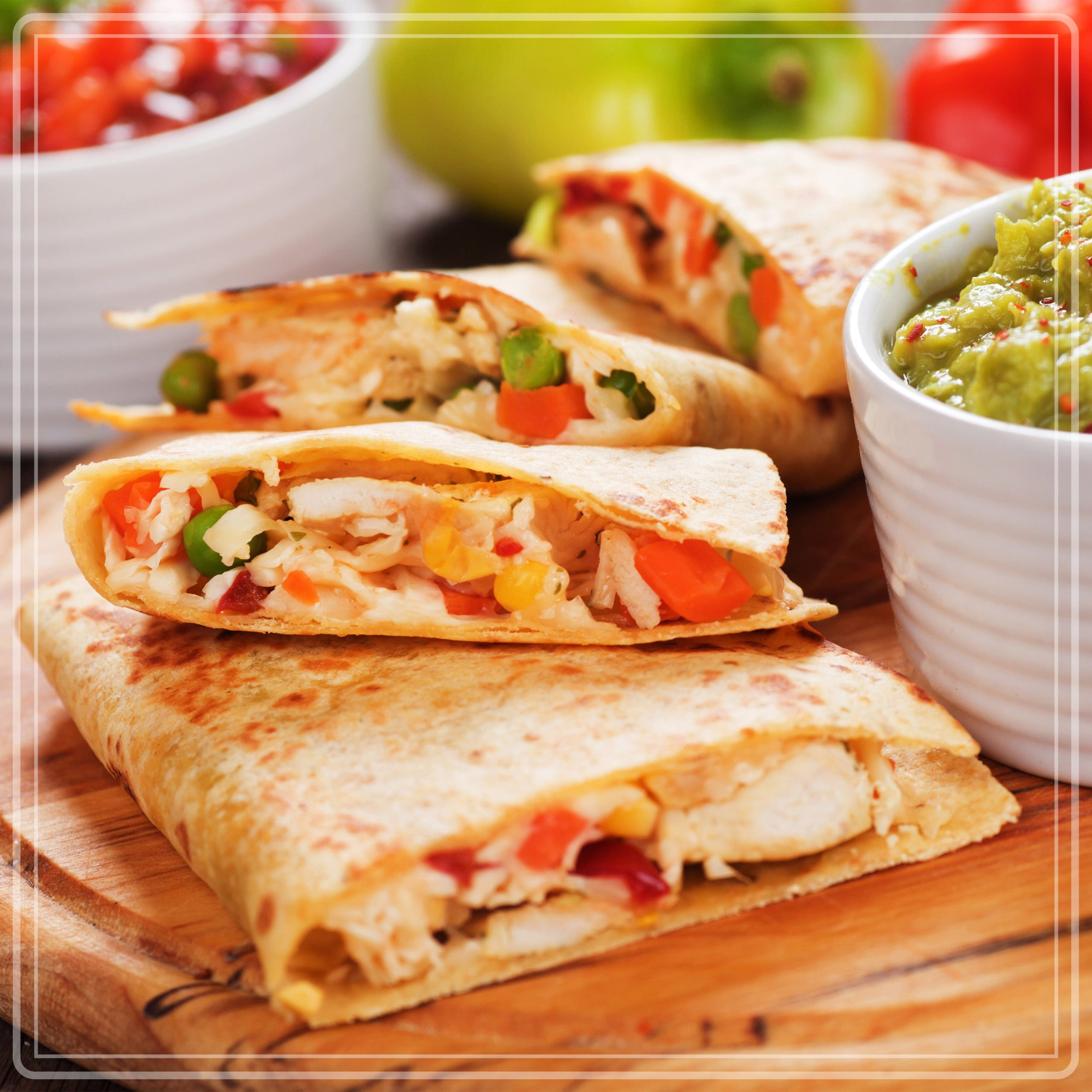 Taco Tuesday Deluxe 8-Inch 6-Wedge Electric Quesadilla Maker with Extra Stuffing Latch - Image 7