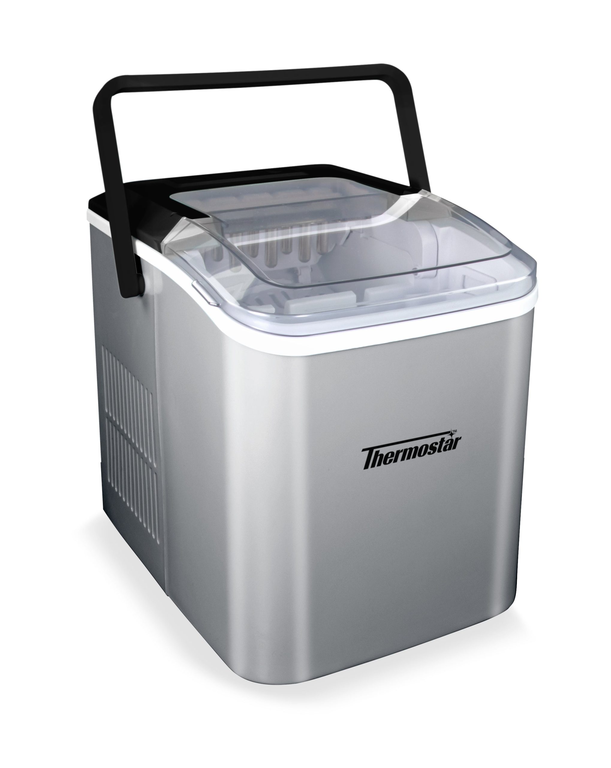 Thermostar 26-Pound Automatic Self-Cleaning Portable Countertop Ice Maker Machine With Handle - Image 4