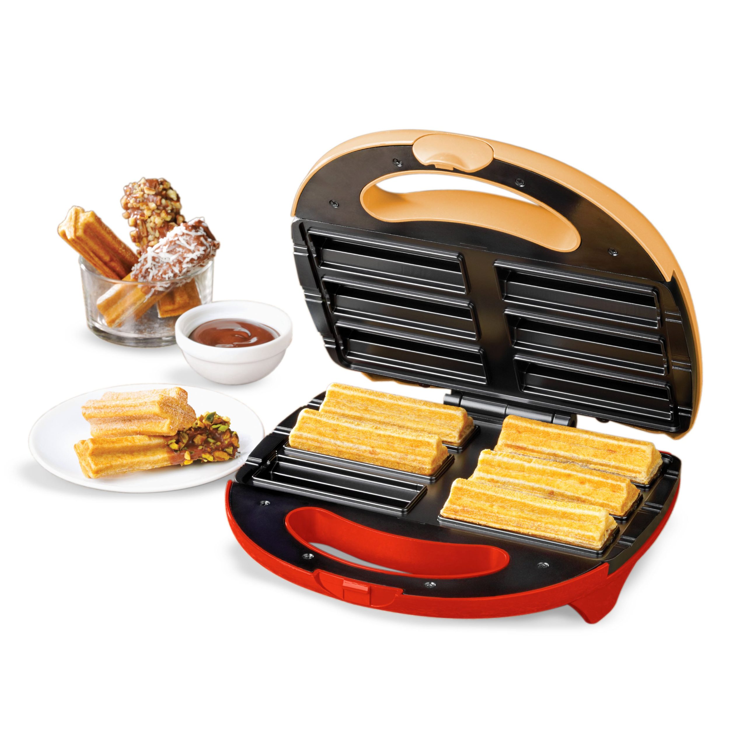 Taco Tuesday Electric Churro Maker. Red and Yellow