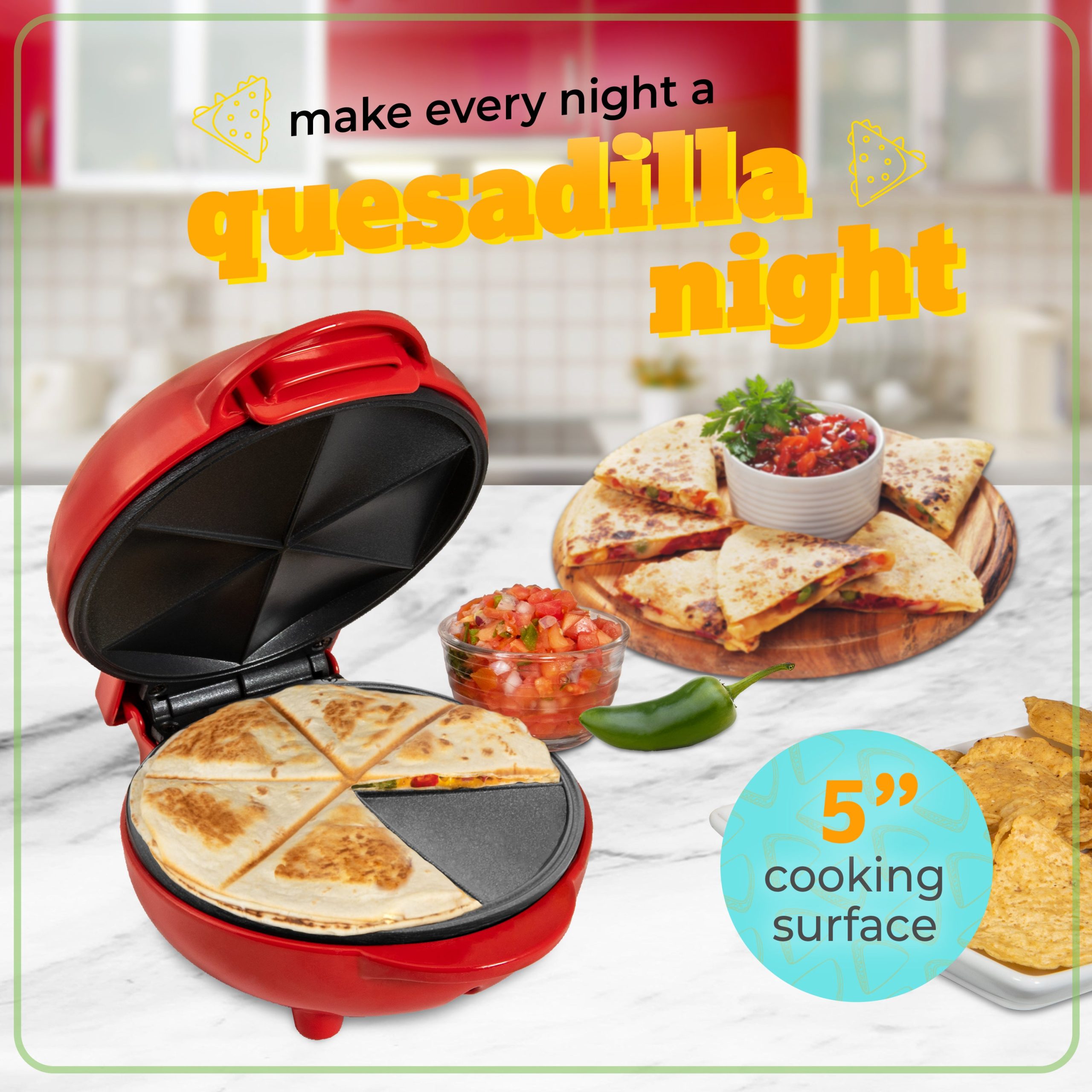 Taco Tuesday Street Taco Quesadilla Maker - Image 2