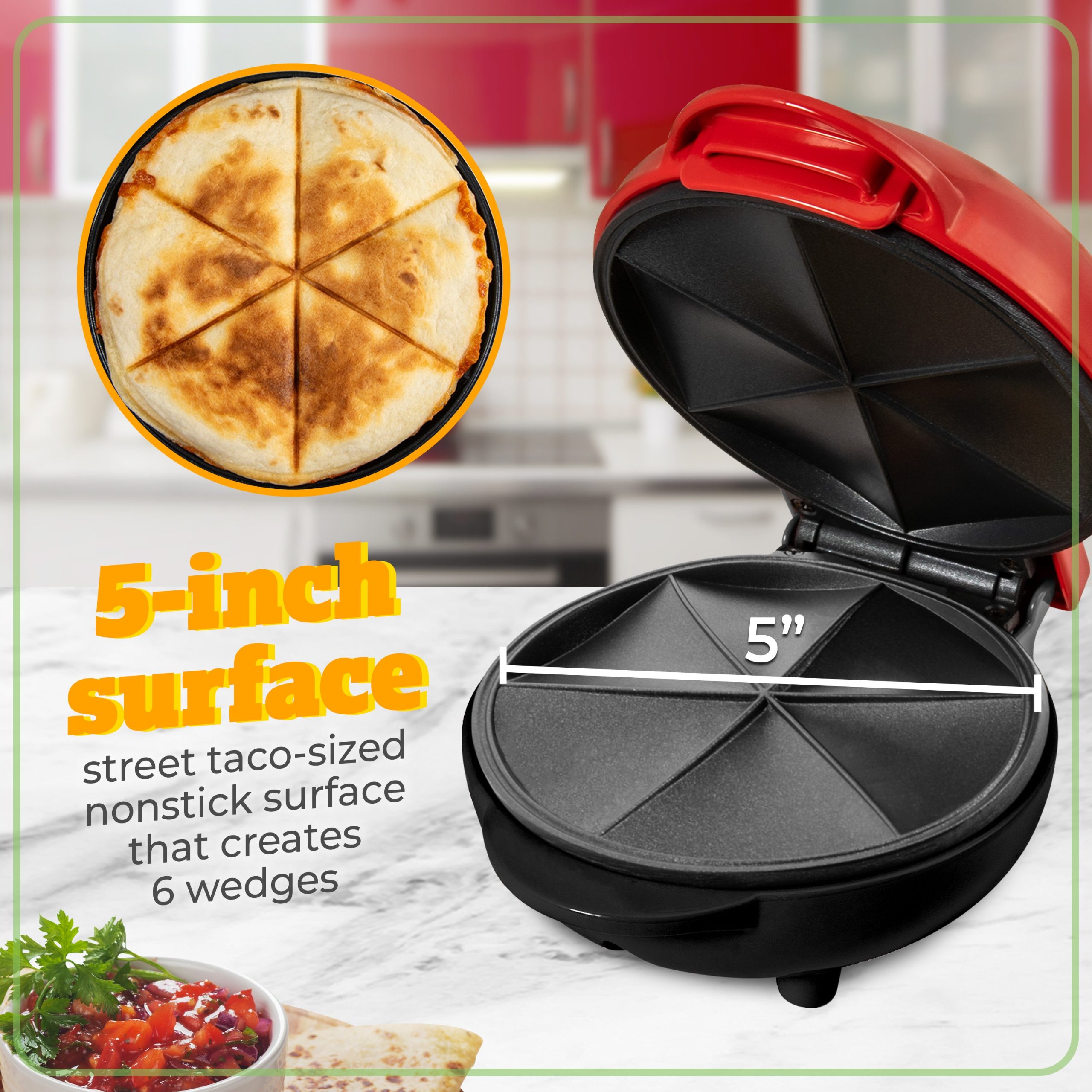 Taco Tuesday Street Taco Quesadilla Maker - Image 3